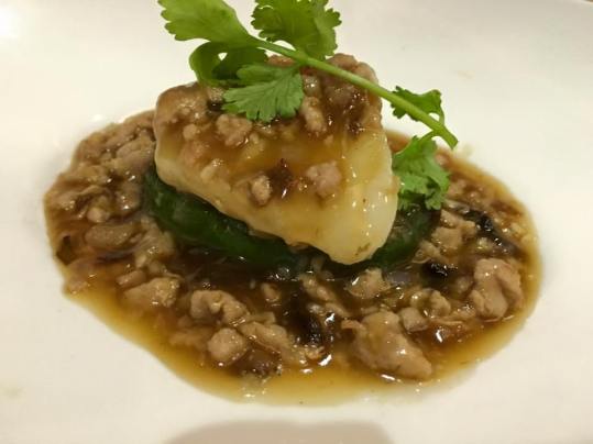 sea perch & minced pork tofu