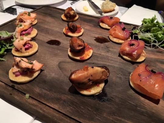 smoked canapes
