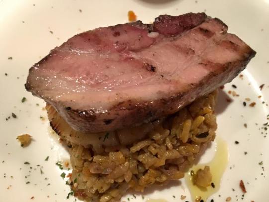 belly pork & grilled pineapples