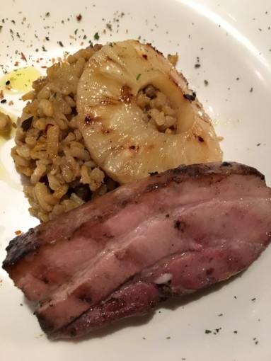 belly pork & grilled pineapples