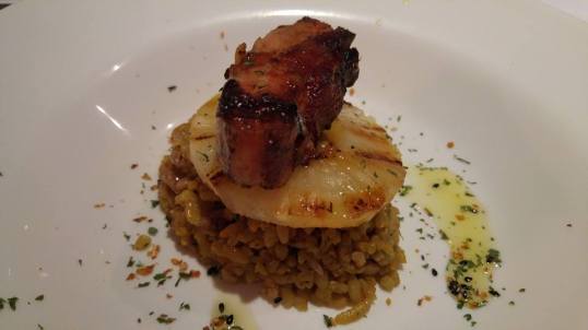 belly pork & grilled pineapples