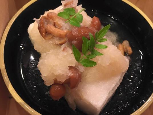 tofu, daikon & shimeji