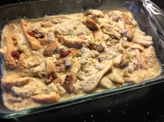 transferred to oven dish