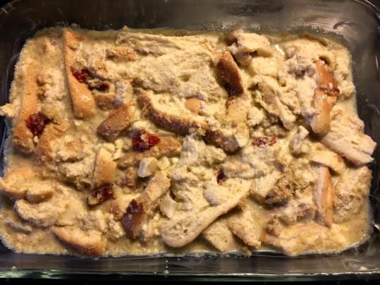 transferred to oven dish