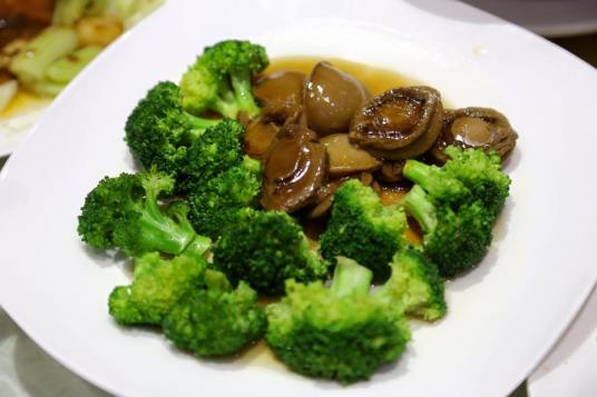 abalone with broccoli