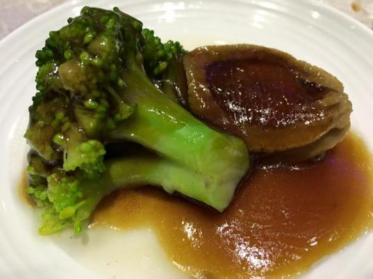 abalone with broccoli