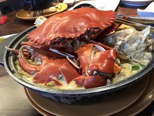 crab beehoon soup