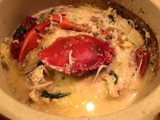 crab beehoon soup