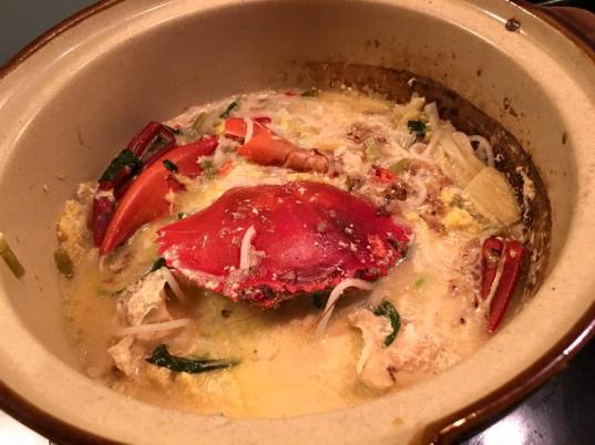 crab beehoon soup