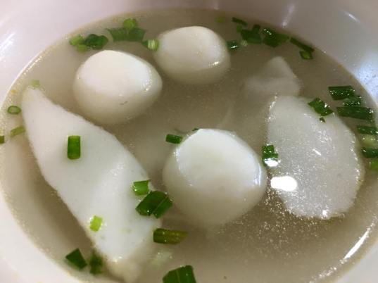 fishball, fishcake & kiow (fish dumplings)