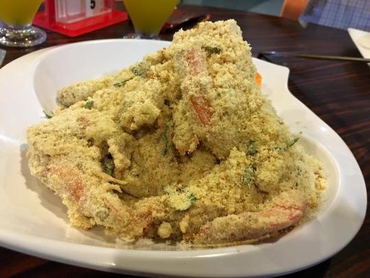 golden sand prawns (milk powder)