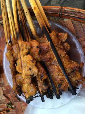 thit nuong at road side skewer stall 