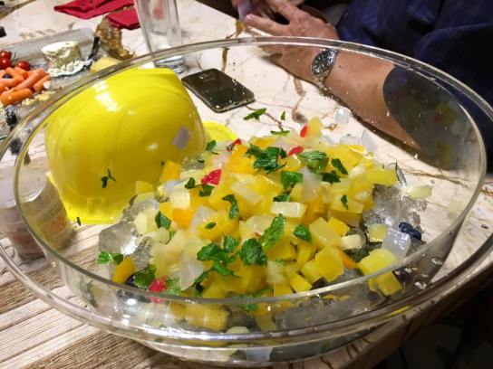 very refreshing fruit cokctail jelly dessert