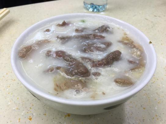 beef + liver congee