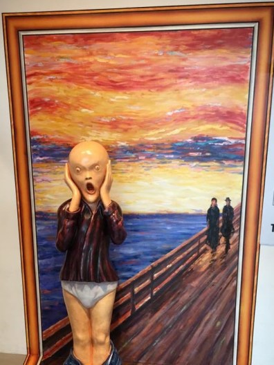 edvard munch the scream =trickeye museum peak galleria