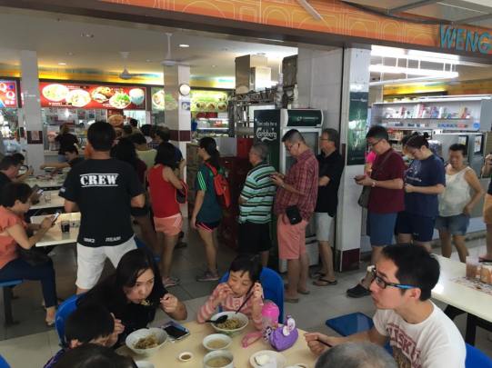 even longer queue at 11.45am on saturday