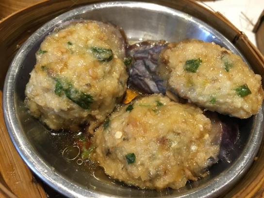 fried eggplant with minced meat