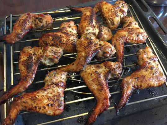 lemongrass BBQ chicken wings