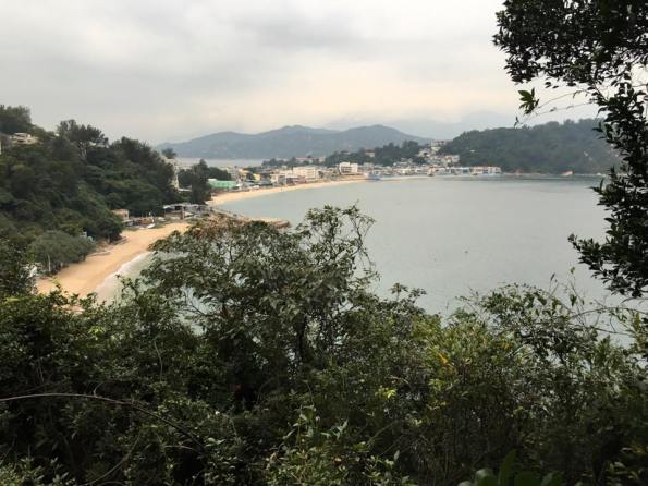 looking back at kwun yam wan(观音湾) beach & tung wan (东湾) beach