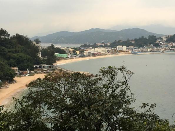 looking back at kwun yam wan(观音湾) beach & tung wan (东湾) beach
