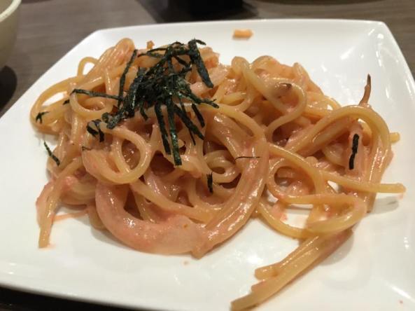 mentaiko (明太子) pasta - cod roe pasta