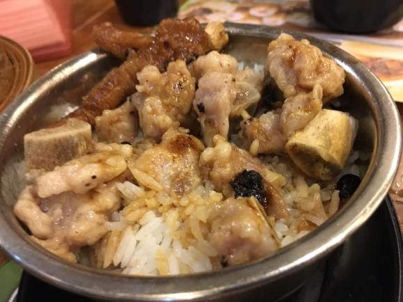 steamed pork ribs chicken feet rice