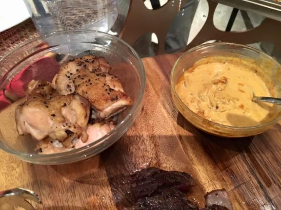 #6 grilled chicken with thai yellow curry