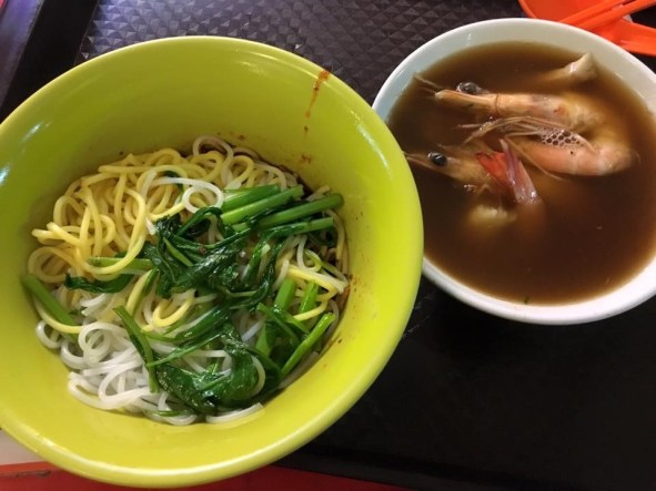 S$5 prawn noodles dry