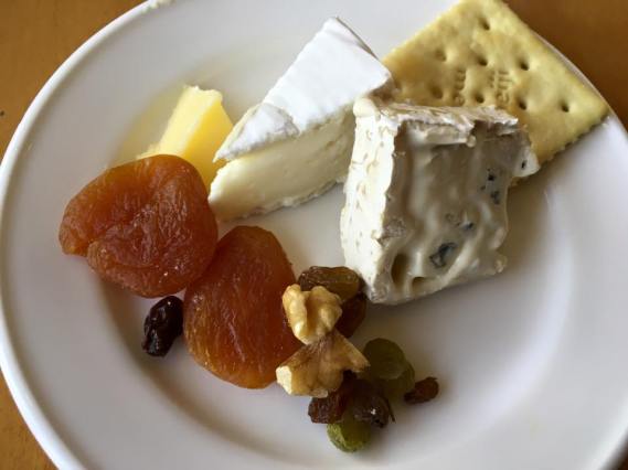 cheese platter, dried fruits, nuts