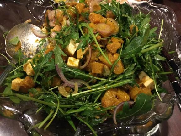 pumpkin tofu salad