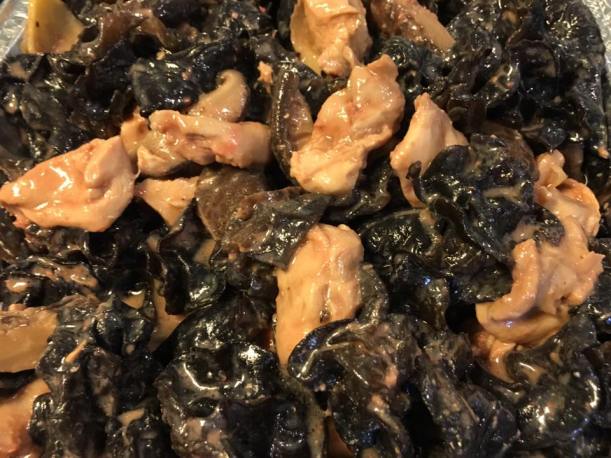 red fermented beancurd cloud fungus mushroom chicken