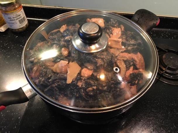 red fermented beancurd cloud fungus mushroom chicken