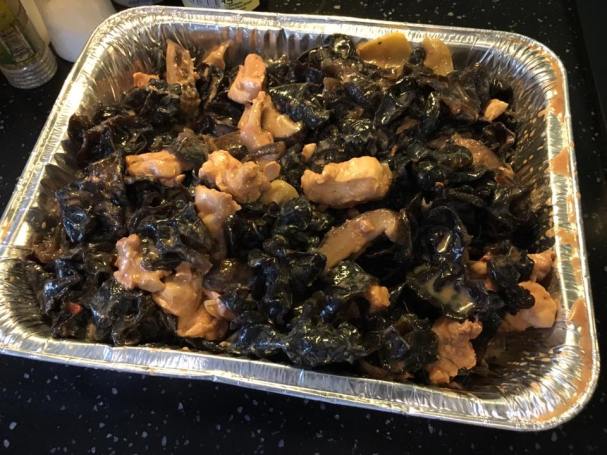 red fermented beancurd cloud fungus mushroom chicken