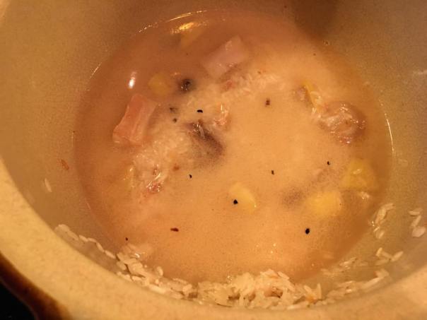 fried 2cups rice & added water