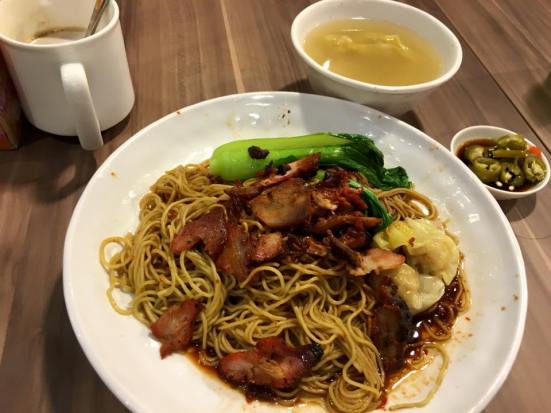 S$5.50 wanton noodles
