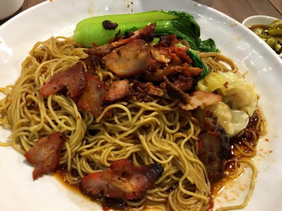 S$5.50 wanton noodles