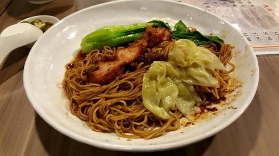 S$5.50 wanton noodles
