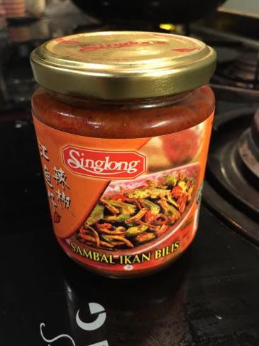 singlong sambal ikan bilis