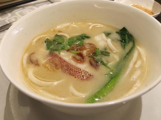 Garoupa fillet noodles soup - S$12
