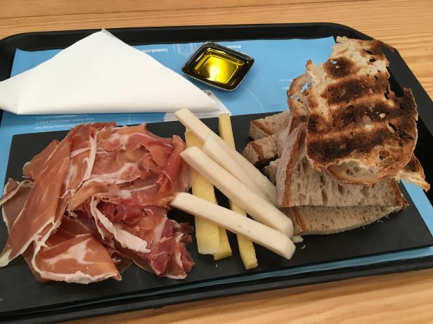 prosciutto, cheese, wine from manteigaria silva