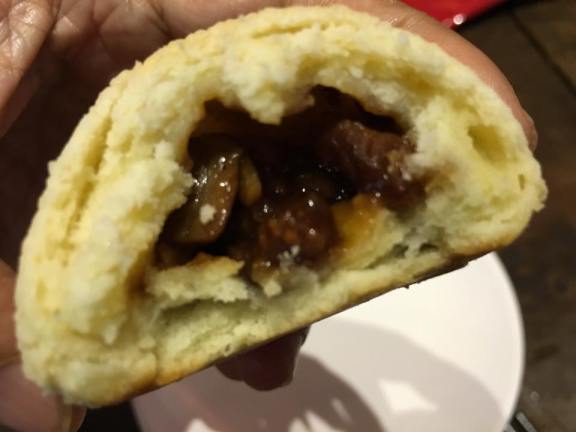 crispy char siew pao