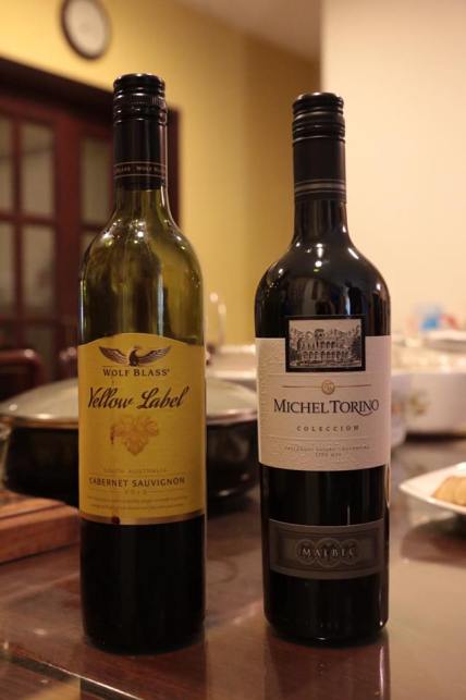 great wines brought by 2 friends