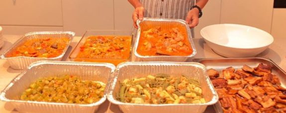 i made 7 dishes + chocolate banana cake