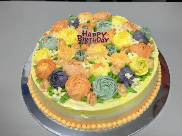 monthly birthday cake