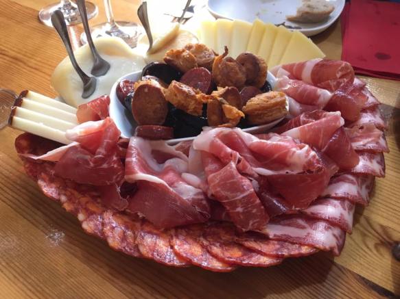 ruby port & tawny port - proscuitto 24months & 36months, 3 chorizos & cheese...3 port, 3 proscuitto, 4 cheese, 3 chorizo