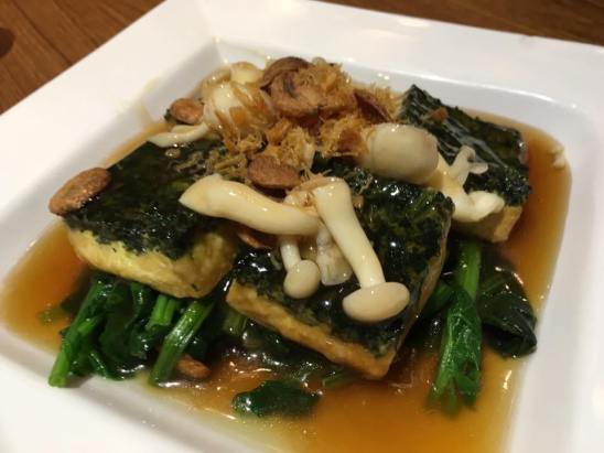 spinach beancurd三层楼