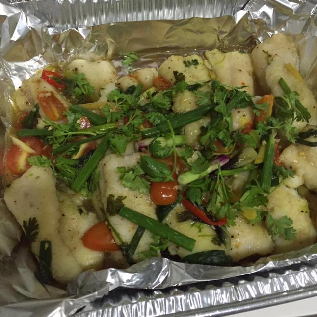 steamed sutchi fillet