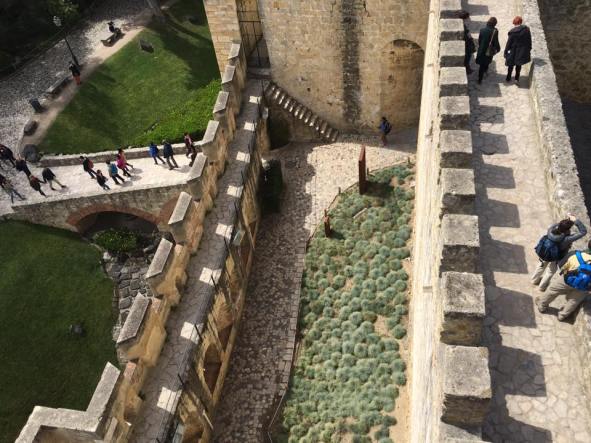 the fortified central keep of castelo sao jorge