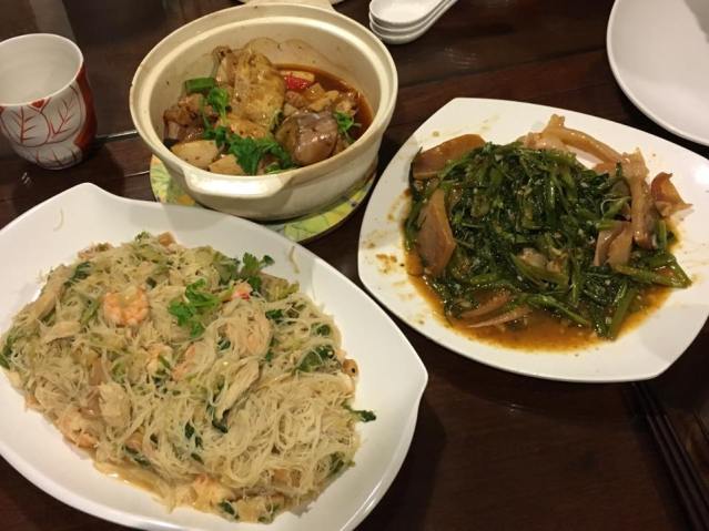 yong tau fu, white bee hoon & cuttlefish kang kong