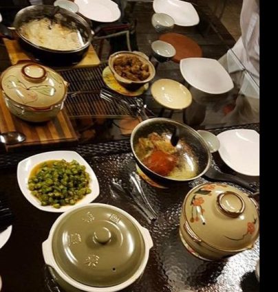 7 dishes + steamed soon hock later